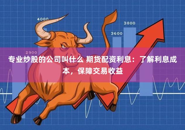 专业炒股的公司叫什么 期货配资利息：了解利息成本，保障交易收益